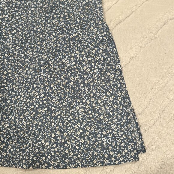 Altar'd State Amora Floral Midi Skirt, Dusty Blue - Picture 5 of 6